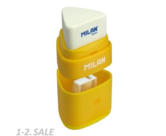 701375 - Ластик-точилка Milan TRI, пластик, цвет в ассорт. 4700116 арт. 973159 (3)