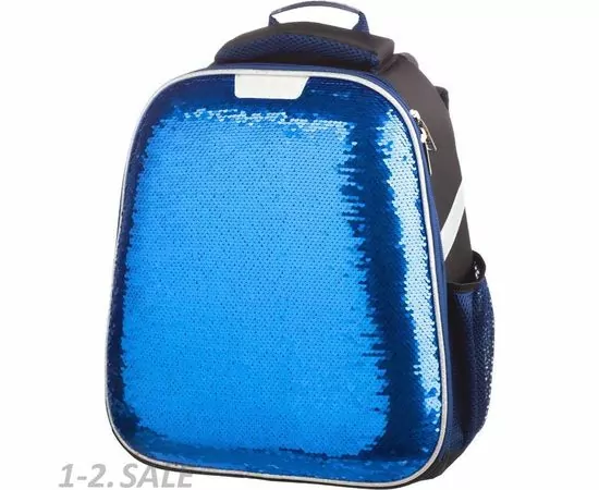 701615 - Ранец №1 School   Sparkle Blue, ортопед. Спинка, двусторонние пайетки 843408 (4)