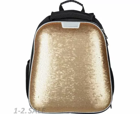 701617 - Ранец №1 School   Sparkle Gold, ортопед. cпинка, двустор.пайетки 904004 (2)
