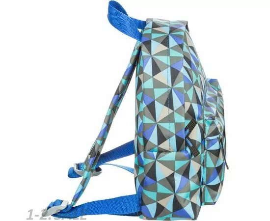 701626 - Рюкзак детский №1 School  Треугольники голуб. 843422 (4)