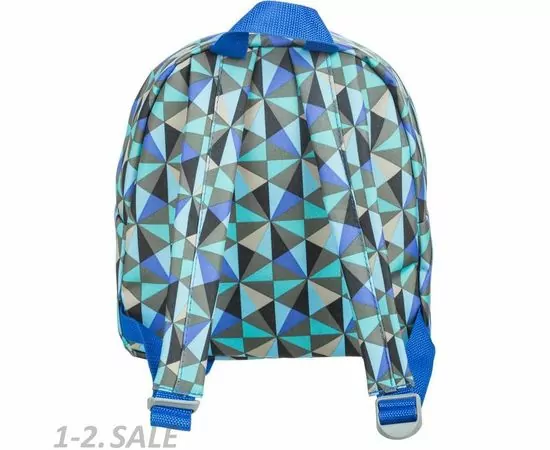 701626 - Рюкзак детский №1 School  Треугольники голуб. 843422 (5)