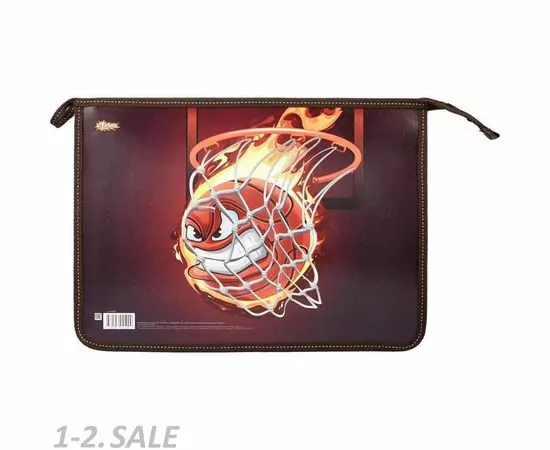 701661 - Папка д/тетрадей №1 School Basketball А4, пластик + ламин картон, 30Ш4 985998 (2)