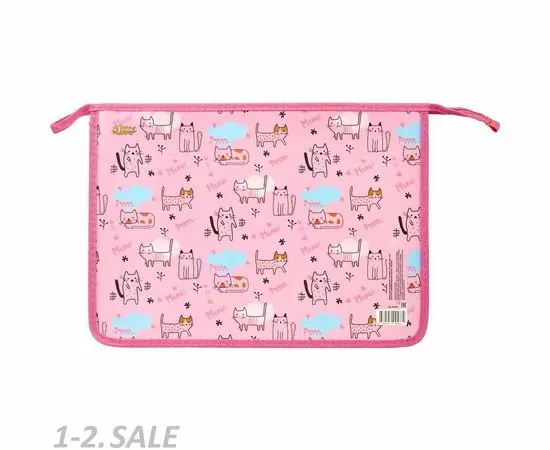 701664 - Папка д/тетрадей №1 School Friendly Cats А4, пластик+ламин картон, 30Ш4 985994 (2)