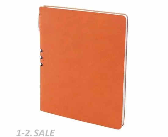 701730 - Бизнес-тетрадь Attache Light Book A4 96л,клетка,цв.срез, кожзам оранжевый 1001817 (4)