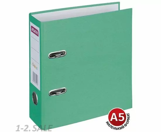 701943 - Папка регистратор Attache Colored light, формат А5, 75мм, св.зеленый 724884 (2)