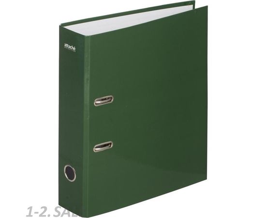 701964 - Папка регистратор Attache Selection Crocus green clover,лам.карт,75мм 845491 (2)