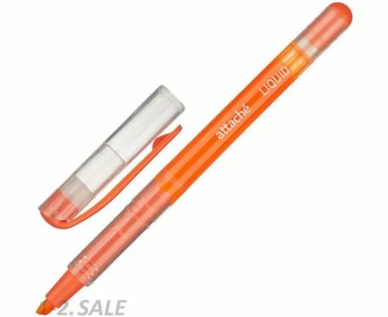 702082 - Маркер выделитель текста Attache Liquid 1-4мм жидкие чернила оранжевый 892711 (2)