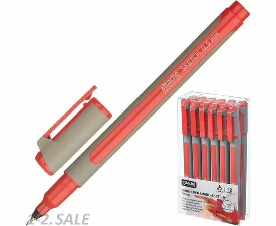 702090 - Линер Attache Selection корпус soft touch 0,5мм красный 737246 (2)