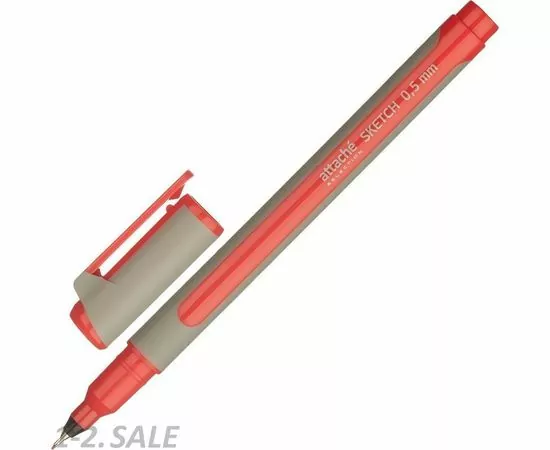 702090 - Линер Attache Selection корпус soft touch 0,5мм красный 737246 (5)
