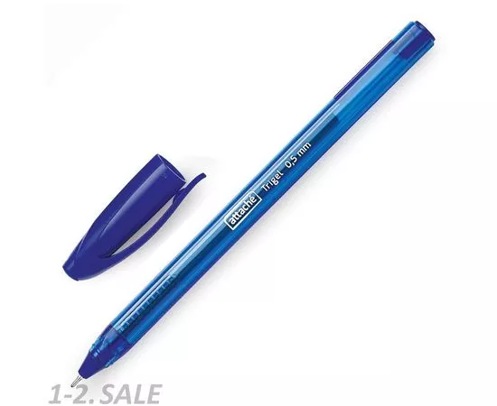 702105 - Ручка гелевая Attache Glide TrioGel 0,5мм, син, треуг, неавтом. 722454 (2)