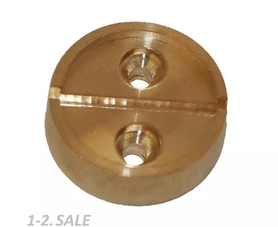 57424 - Банковское оборуд-ие Плашка металл. на 1 печать, диаметр 29 мм, 2шт/уп, латунь 96527 (3)