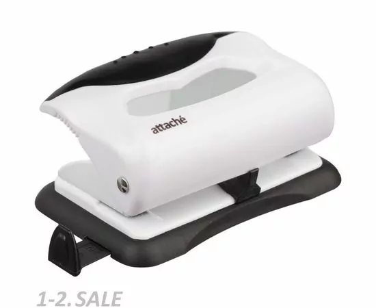 702197 - Дырокол Attache Master до 8 листов, белый/черный 808393 (2)