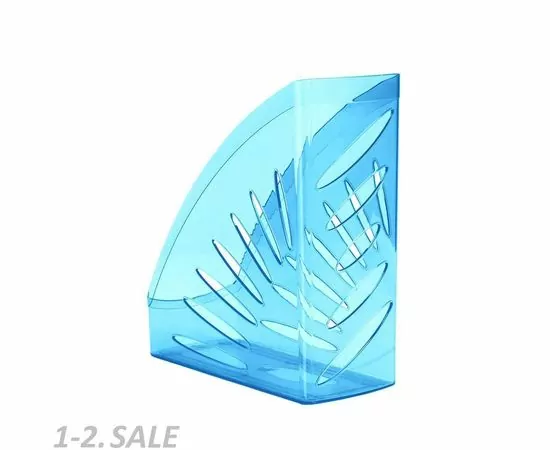 702284 - Вертикальный накопитель Attache Selection 110мм Flamingo прозрачно-голубой 877390 (3)