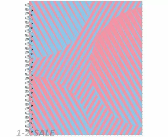 702559 - Тетрадь общая Attache Lines Candy, 96л, пружина, УФ-лак 810676 (2)