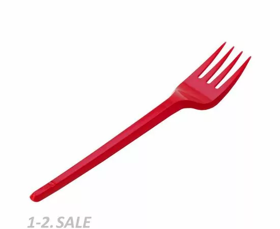 713477 - Вилка однораз. 165мм, красная, КОМУС ПС 100шт/уп (2)