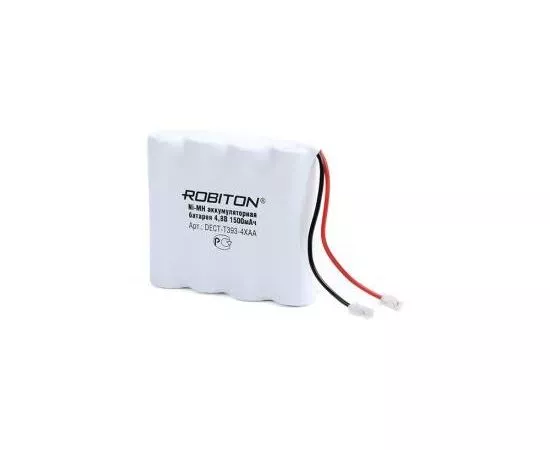 582334 - Аккумулятор Robiton R6х4 1500mAh для радиотелефонов DECT- T393 4XAA 1500mAh, 4,8, 13783 (1)