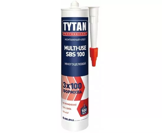 582799 - Tytan (Титан) Professional клей монтажный Multi-use SBS 100 бежевый 310мл, арт.96306 (1)