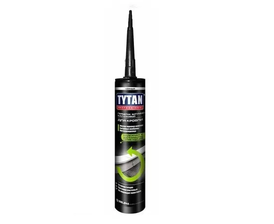 582819 - Tytan (Титан) Professional герметик битумно-каучуковый для кровли черный 310мл, арт.99963 (1)