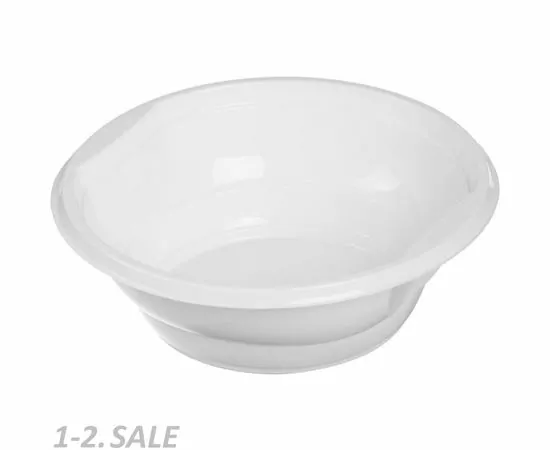 713494 - Миска однораз. 0,5л, белая, Эконом, ПП 50шт/уп Комус (2)