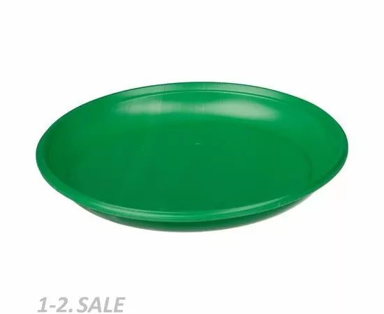 713499 - Тарелка однораз. D=165мм, зеленая ПС 50шт/уп Комус (3)