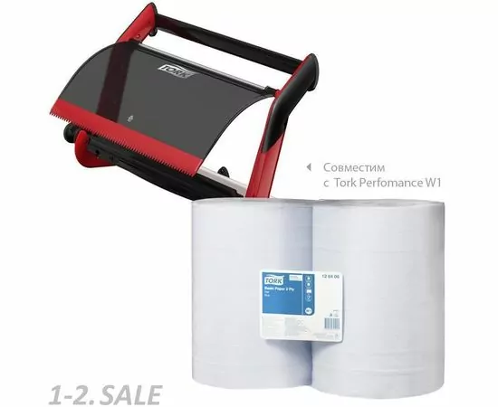 752410 - Бумага протирочная Tork W1 2 сл.1000лx2рул/уп голубая 128408 351978 (3)