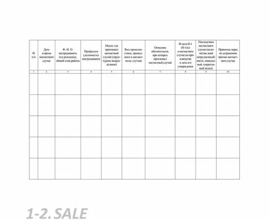 752584 - Журнал регистрации несчастных случаев на производстве КЖ 537 988122 (4)