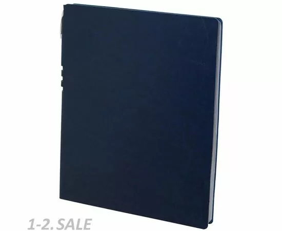 752665 - Бизнес-тетрадь Attache Light Book А4 96л,клетка,цв.срез, кожзам темно-синий 1001819 (4)