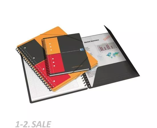 752721 - Бизнес-тетрадь OXFORD MEETINGBOOK А4+ 80л кл. папка 3кл,сп,пл.обл.100100362 740161 (6)