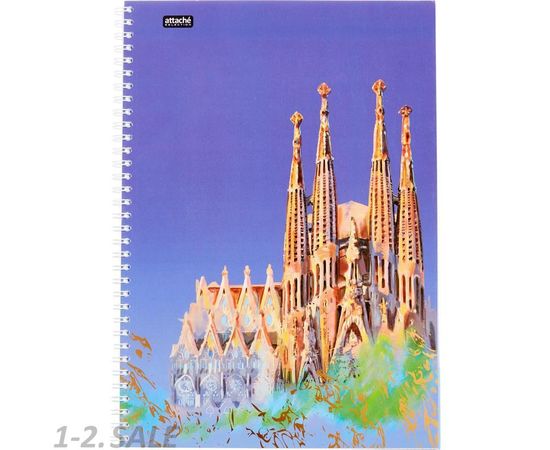 752769 - Бизнес-тетрадь А4,96л,кл,греб,ламин.обл. Attache Selection Travel Spain 1061707 (2)