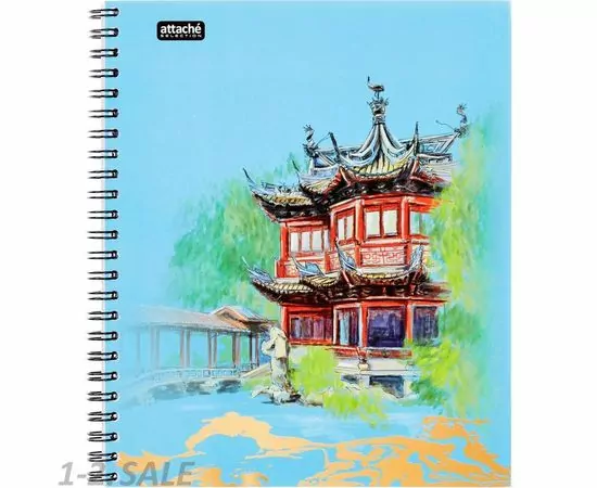 752823 - Бизнес-тетрадь А5,96л,кл,греб,ламин.обл. Attache Selection Travel China 1061702 (2)