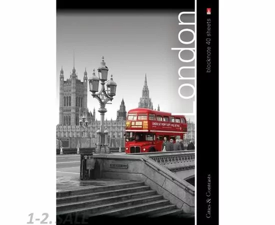 752947 - Блокнот ГОРОДА А6 40л на гребне в ассорт 3-40-081 Д 389632 (5)