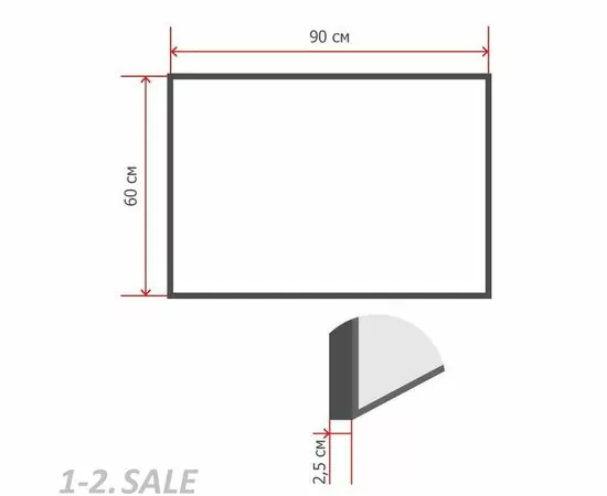 753093 - Доска магнитно-маркерная 60х90 Attache дерев.рама 1041187 (3)