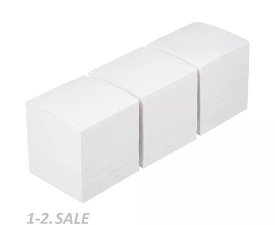 753153 - Блок-кубик ATTACHE запасной 9х9х9 белый блок, 3штуки/спайка 1098646 (2)