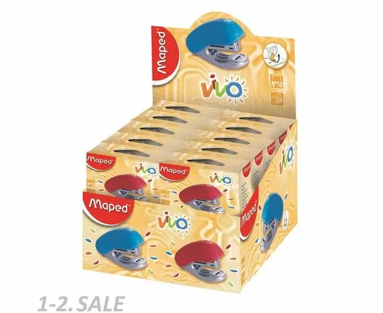 753369 - Степлер VIVO  пластиковый детский, на 15 лист, №10, антистеплер 624990 (5)