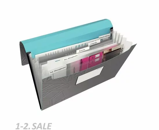 753482 - Папка органайзер Папка для проектов Leitz UrbanChic 39970089 темно-серый 673233 (3)