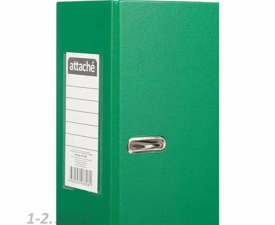 753506 - Папка регистратор с арочн.мех.Attache Selection Экономи 90 мм,зеленый 1017494 (3)