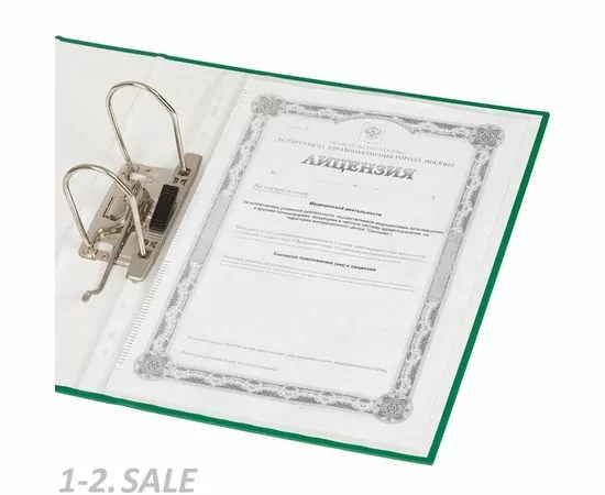 753506 - Папка регистратор с арочн.мех.Attache Selection Экономи 90 мм,зеленый 1017494 (8)