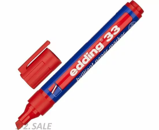 754000 - Маркер пигментный EDDING E-33/002 красный 1,5-3 мм скош. наконечник 719666 (2)