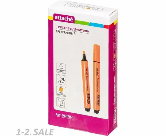 754021 - Маркер выделитель текста ATTACHE оранжевый 1-4 мм треугольный 968797 (4)