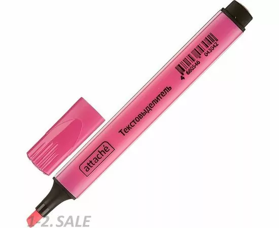 754022 - Маркер выделитель текста ATTACHE розовый 1-4 мм треугольный 968798 (2)