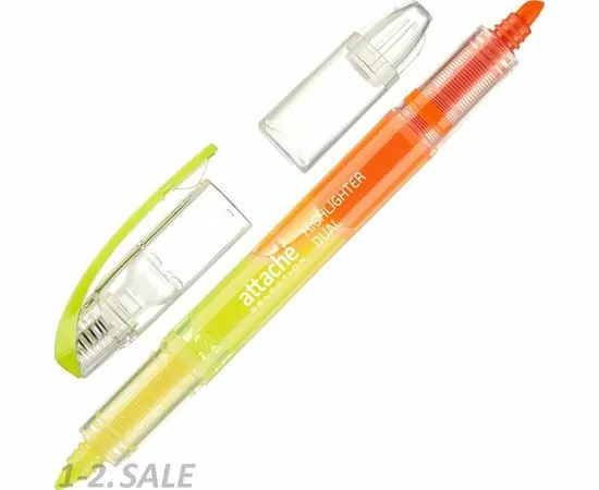 754035 - Маркер выделитель текста Attache Selection Dual 1-4 мм желт/оранжевый 958571 (2)