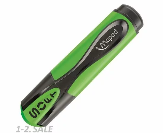 754049 - Маркер выделитель текста Maped ultra soft мягкий наконечник 1-5 мм зелёный 756972 (3)