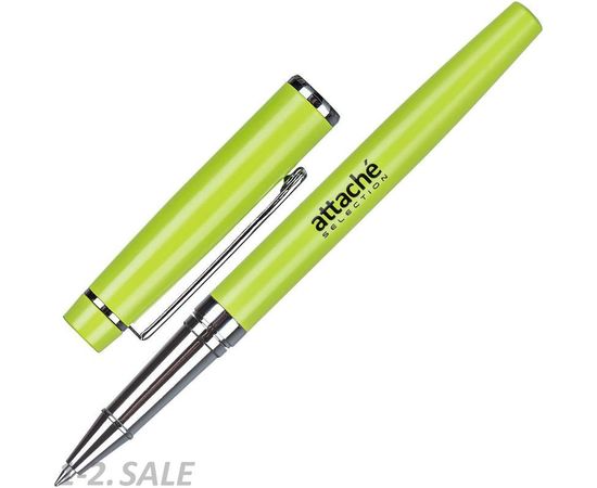 754117 - Ручка гелевая Attache Selection Lime, зеленый корпус, неавтомат. синий 1035346 (2)