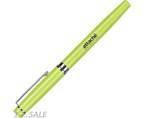 754117 - Ручка гелевая Attache Selection Lime, зеленый корпус, неавтомат. синий 1035346 (3)