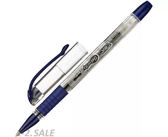 754125 - Ручка гелевая BIC Gelocity Stic резин.манжет.синяя 1170770 (2)