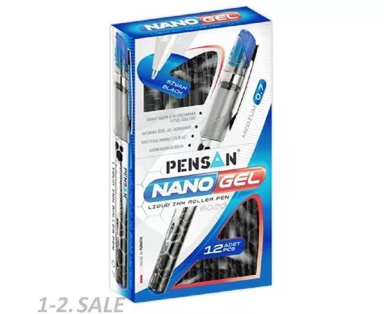 754133 - Ручка гелевая PENSAN NANO GEL синяя 0,7мм 384834 (5)