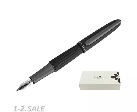 754164 - Ручка перьевая DIPLOMAT Aero black F синий D40301023 1006759 (2)
