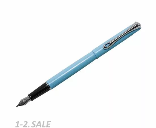 754168 - Ручка перьевая DIPLOMAT Traveller Lumi blue M синий D20001070 1006778 (3)