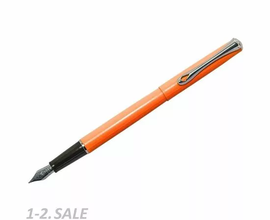 754170 - Ручка перьевая DIPLOMAT Traveller Lumi orange M синий D20001068 1006782 (3)