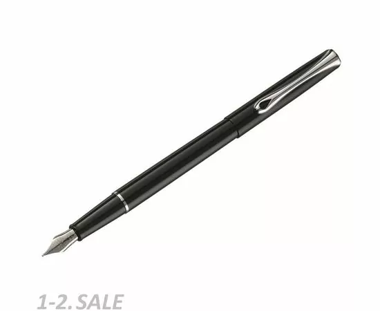 754171 - Ручка перьевая DIPLOMAT Traveller black lacquer F синий D10424950 1006784 (3)